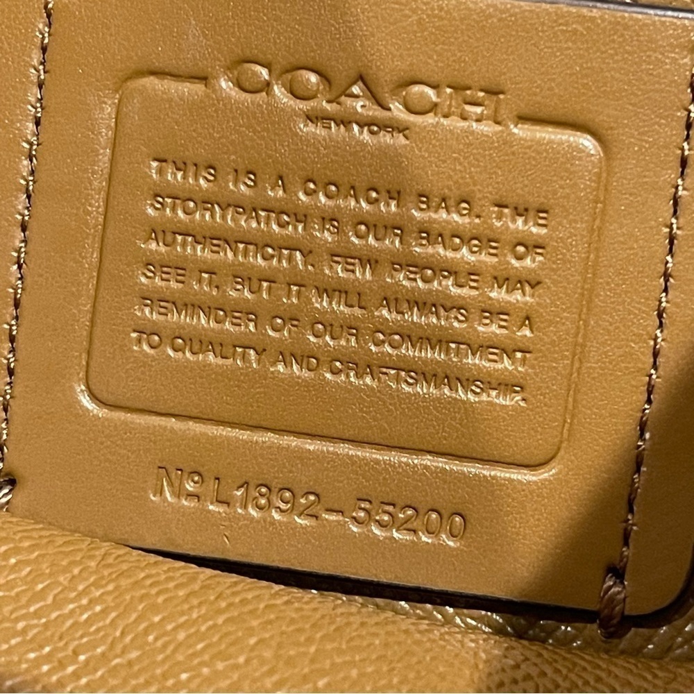 Coach Charlie Bucket 55200
Polished Pebble Leather Chalk/ Gold Crossbody - Picture 6 of 12